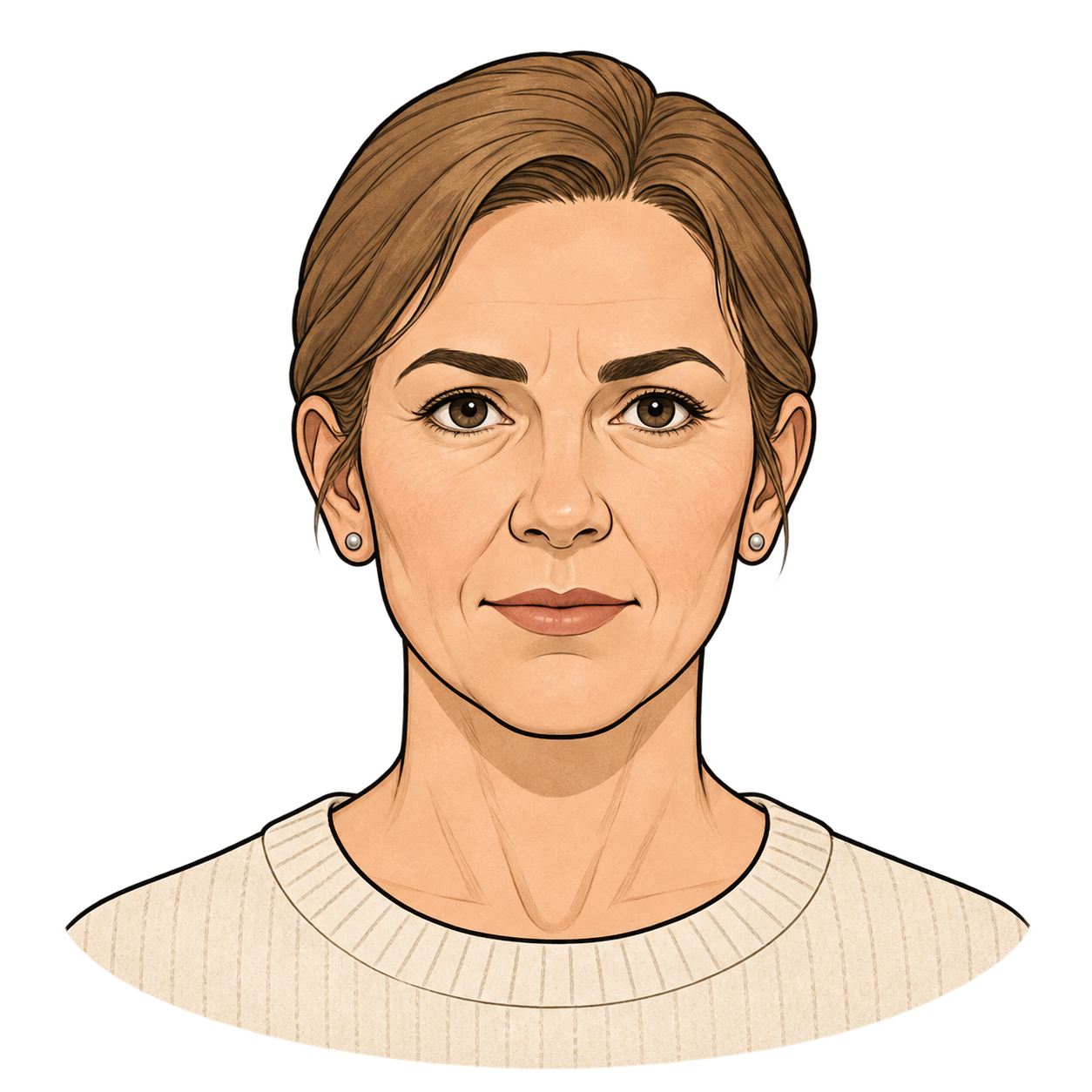 Illustrated portrait of Emma