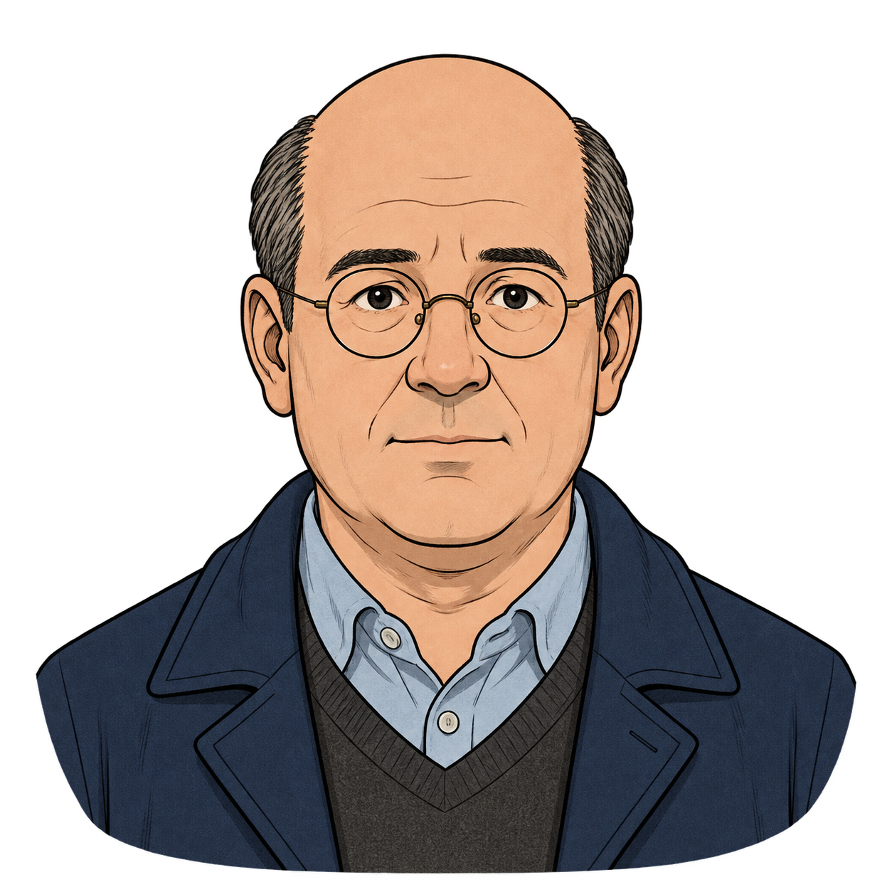Illustrated portrait of Ollie